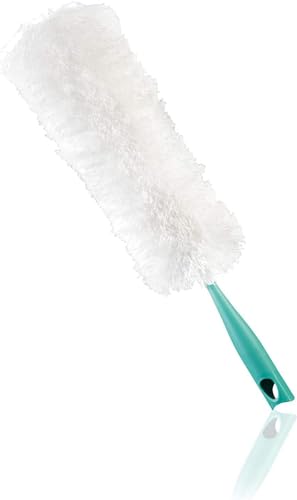 Leifheit waschbarer Staubwedel Duster mit antistatischen Mikrofasern gegen Staub, extra langer Staubwischer auch für Heizkörper, softer Staubfänger für alle Oberflächen, Click-System im Sale
